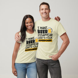 Camiseta Eu Faço A Cerveja Desaparecer Engraçada