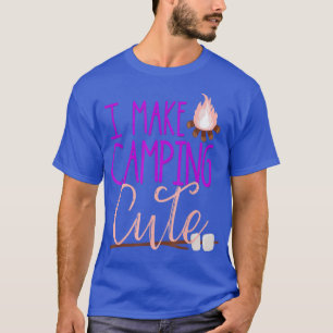 Camiseta Eu Faço Acampamento Garotas Bonitas Garotas Glaman