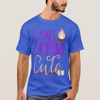 Camiseta Eu Faço Acampamento Garotas Bonitas Garotas Glaman