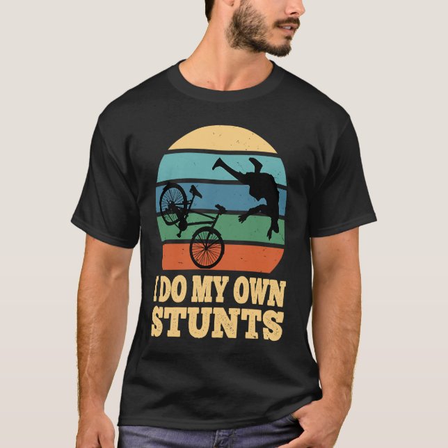Camiseta Eu Faço As Minhas Próprias Pedras De Montanha MTB  (Frente)
