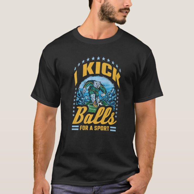 Camiseta Eu Faço Bolas Para Um Futebol De Esporte (Frente)