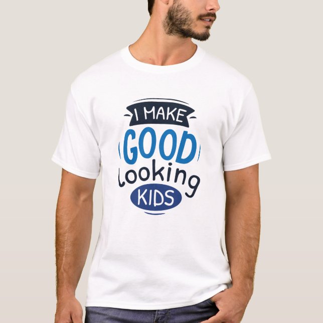 Camiseta Eu Faço Bons Crianças De Olhar (Frente)
