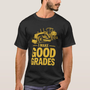 Camiseta Eu Faço Bons Graus Operador de Motoniveladora