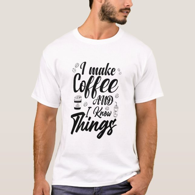 Camiseta Eu faço café (Frente)