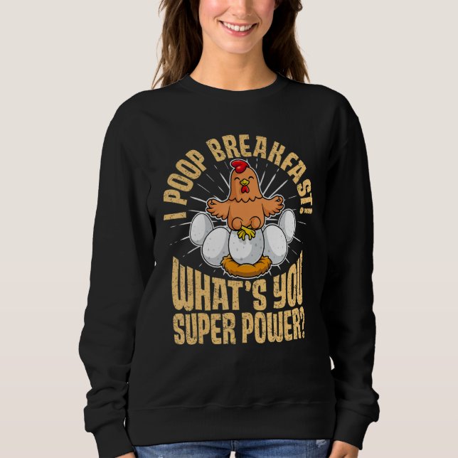 Camiseta Eu faço café da manhã O que é seu super poder, Eng (Frente)