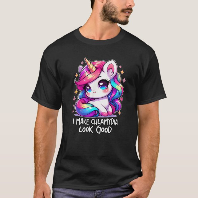 Camiseta EU FAÇO CHLAMYDIA PARECER BEM ENGRAÇADO Wei. (Frente)