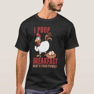 Camiseta Eu Faco Cocô de Café da Manhã Qual é Seu Superpode