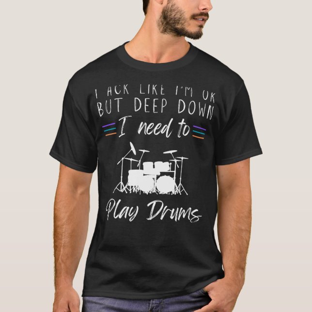Camiseta Eu faço como se eu estivesse bem, mas no fundo eu  (Frente)
