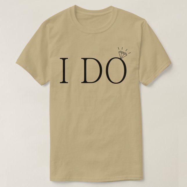 Camiseta Eu faço diamante de noiva 1 (Frente do Design)
