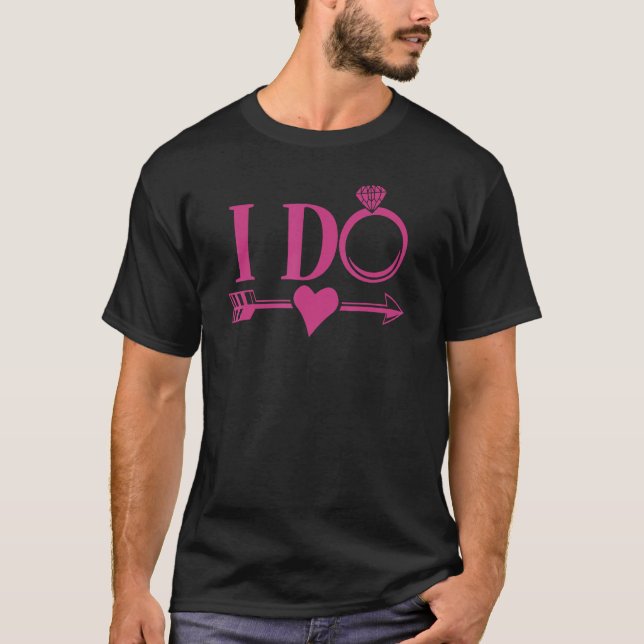 Camiseta Eu faço festa de despedida de solteira casamento c (Frente)