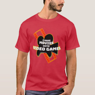 Camiseta Eu faço filmes com Videos games antigos