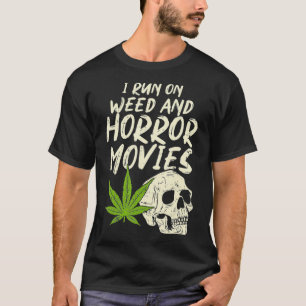 Camiseta Eu faço filmes de horror de erva, Dia de as Bruxas