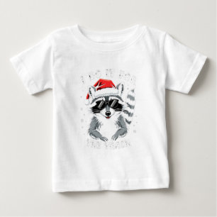Camiseta Eu faço isso para o maldito guaxinim de Natal