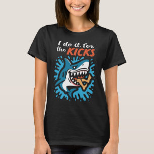 Camiseta Eu faço isso por diversão Shark Mulheres