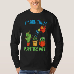 Camiseta Eu Faço-Lhes Planetas Molhados, Citando Plantas De