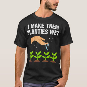Camiseta Eu Faço-Lhes Planetas Molhados De Camisas, Plantas
