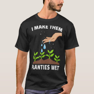 Camiseta Eu Faço-Lhes Planetas Molhados De Camisas, Plantas