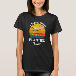 Camiseta Eu Faço-Lhes Planetas Molhados Jardim Molhado Eu M