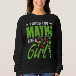 Camiseta Eu Faço Matemática Como Uma Rapariga Tenta Manter