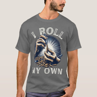 Camiseta Eu Faço Minha Própria Munição Piadas de Armas Fogo