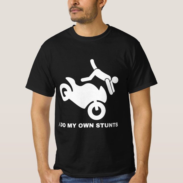 Camiseta Eu faço minhas próprias acrobacias (Frente)