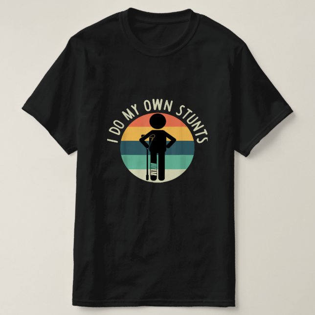 Camiseta eu faço minhas próprias cenas de ação (Frente do Design)