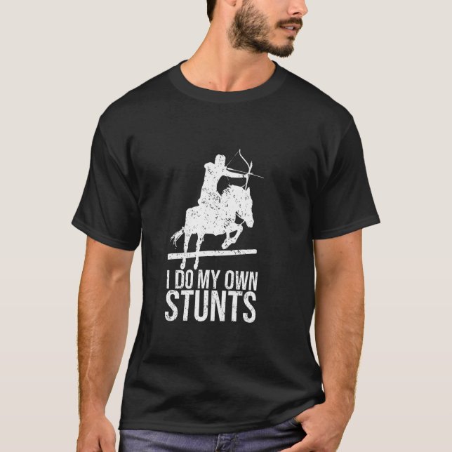 Camiseta Eu Faço Minhas Próprias Pedras Montadas Arqueiro d (Frente)