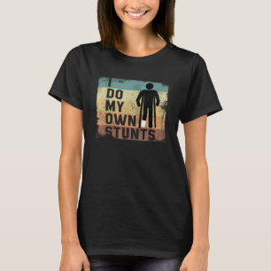 Camiseta Eu Faço Minhas Próprias Pedras Quebradas Perna Oss