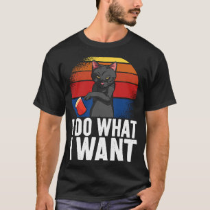 Camiseta Eu faço o que eu quero Cat Roupa