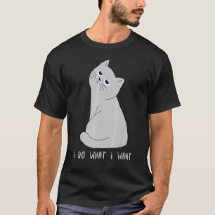 Camiseta Eu Faço O Que Eu Quero Com Café Preto Gato De Café