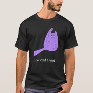 Camiseta Eu Faço O Que Eu Quero Gata Gordita Preta