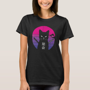 Camiseta Eu faço o que eu quero Gata Preta Gato Japonês Ga