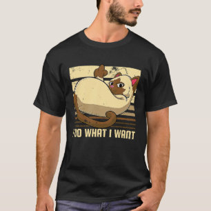 Camiseta Eu Faço O Que Eu Quero Gato De Dedo Médio