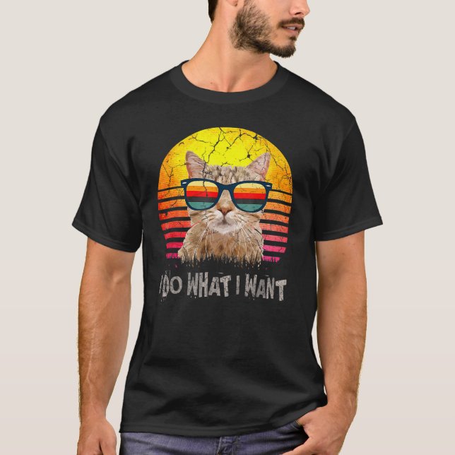 Camiseta Eu Faço O Que Eu Quero Gato De Gato (Frente)