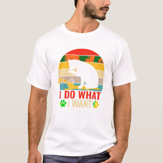 Camiseta Eu Faço O Que Eu Quero Gato Engraçado