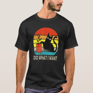 Camiseta Eu Faço O Que Eu Quero Gato Louco Da Vida De Gato