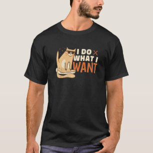 Camiseta Eu faço o que eu quero gato mentiroso