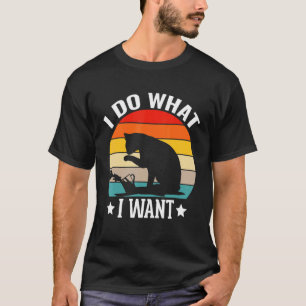 Camiseta Eu Faço o que Eu Quero Gato Vintage Gato Malvado G