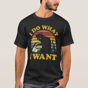 Camiseta Eu Faço O Que Eu Quero, Pet De Gato Engraçado