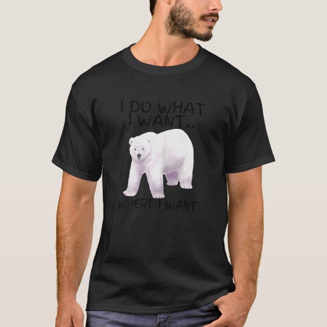 Camiseta Eu Faço O Que Eu Quero Que Os Ursos De Verão Sejam (Frente)