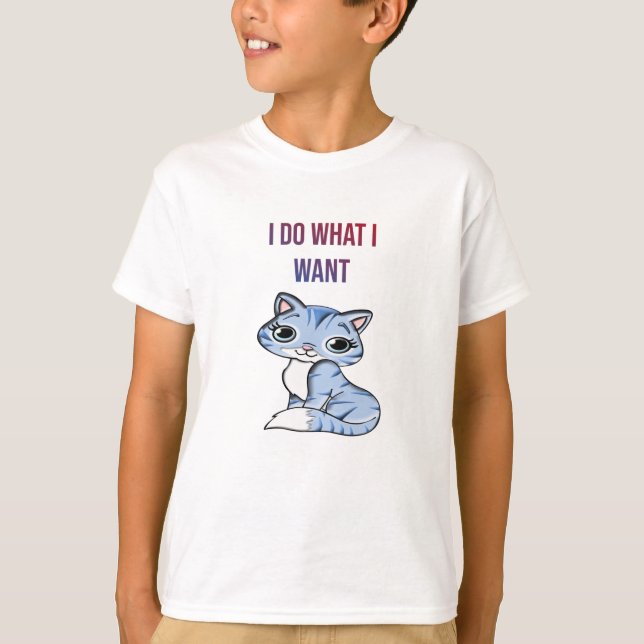 Camiseta Eu Faço O Que Quero - Cat (Frente)