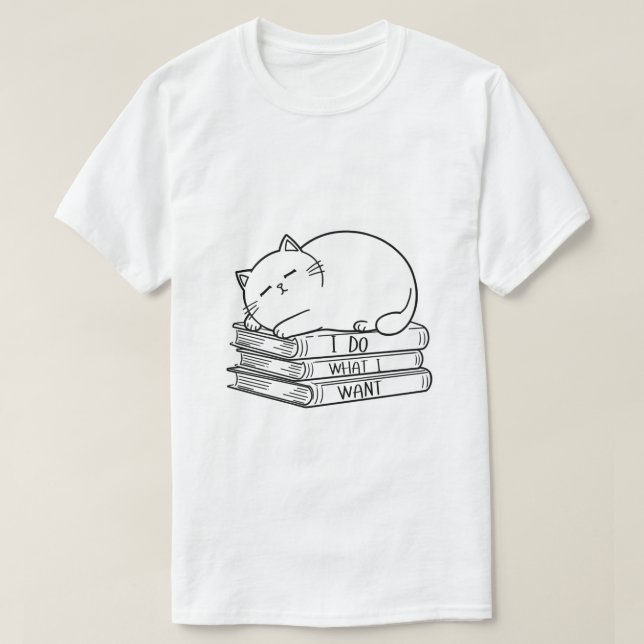 Camiseta Eu Faço O Que Quero Design De Citação Engraçado E  (Frente do Design)