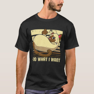 Camiseta Eu Faço O Que Quero Gato Do Dedo Médio