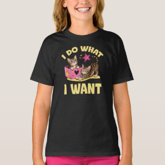 Camiseta Eu Faço O Que Quero, Gato Engraçado