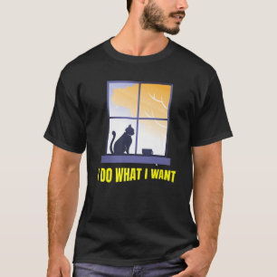 Camiseta Eu Faço O Que Quero, Gato Engraçado