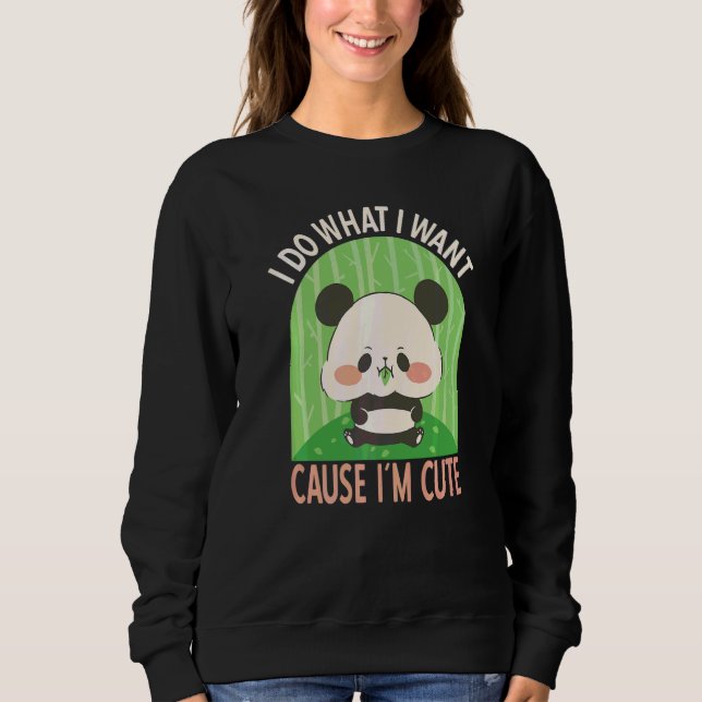 Camiseta Eu Faço O Que Quero Panda Bebê Fofo   (Frente)