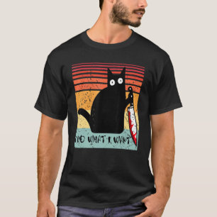 Camiseta Eu Faço O Que Quero Um Gato Assassino Com O Hallow