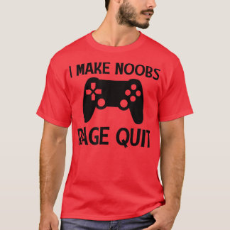 Camiseta Eu faço os Noobs saírem engraçados jogadores jogan