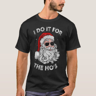 Camiseta Eu Faço Para O Hos PJ Santa Hat Óculos Sunglass Ch