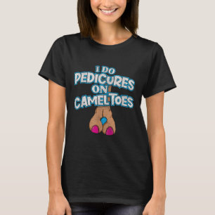 Camiseta Eu Faço Pedis Em Dedos De Camelo Retro Desgastado 